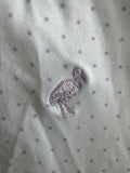Button Up Lavender Pelican Polo