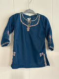 Velvet Beaded Long Sleeve Dress