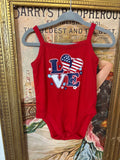 Patriotic Love, Red Tank Onesie