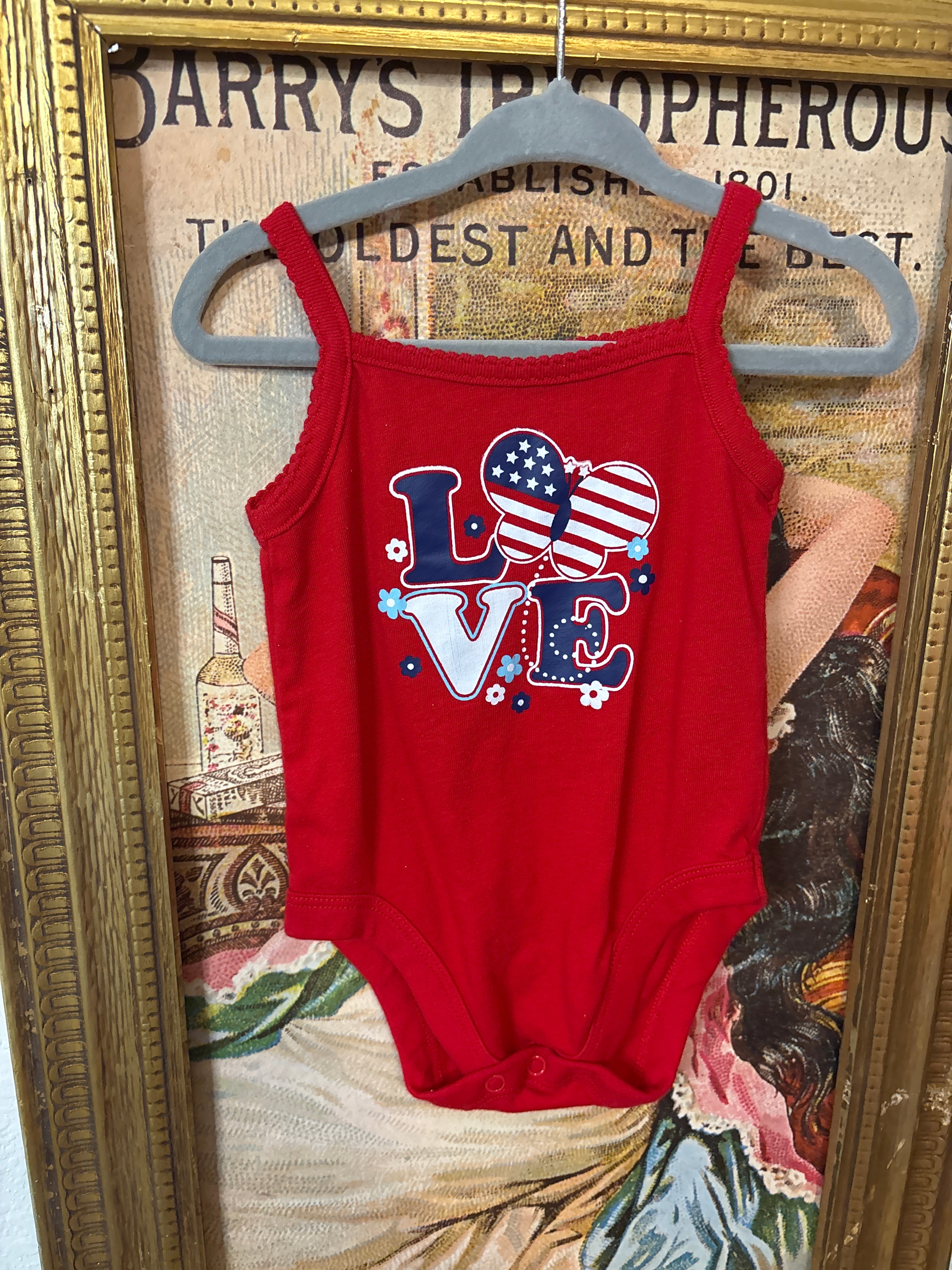 Patriotic Love, Red Tank Onesie