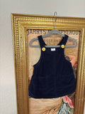 Navy Denim Overall Dress