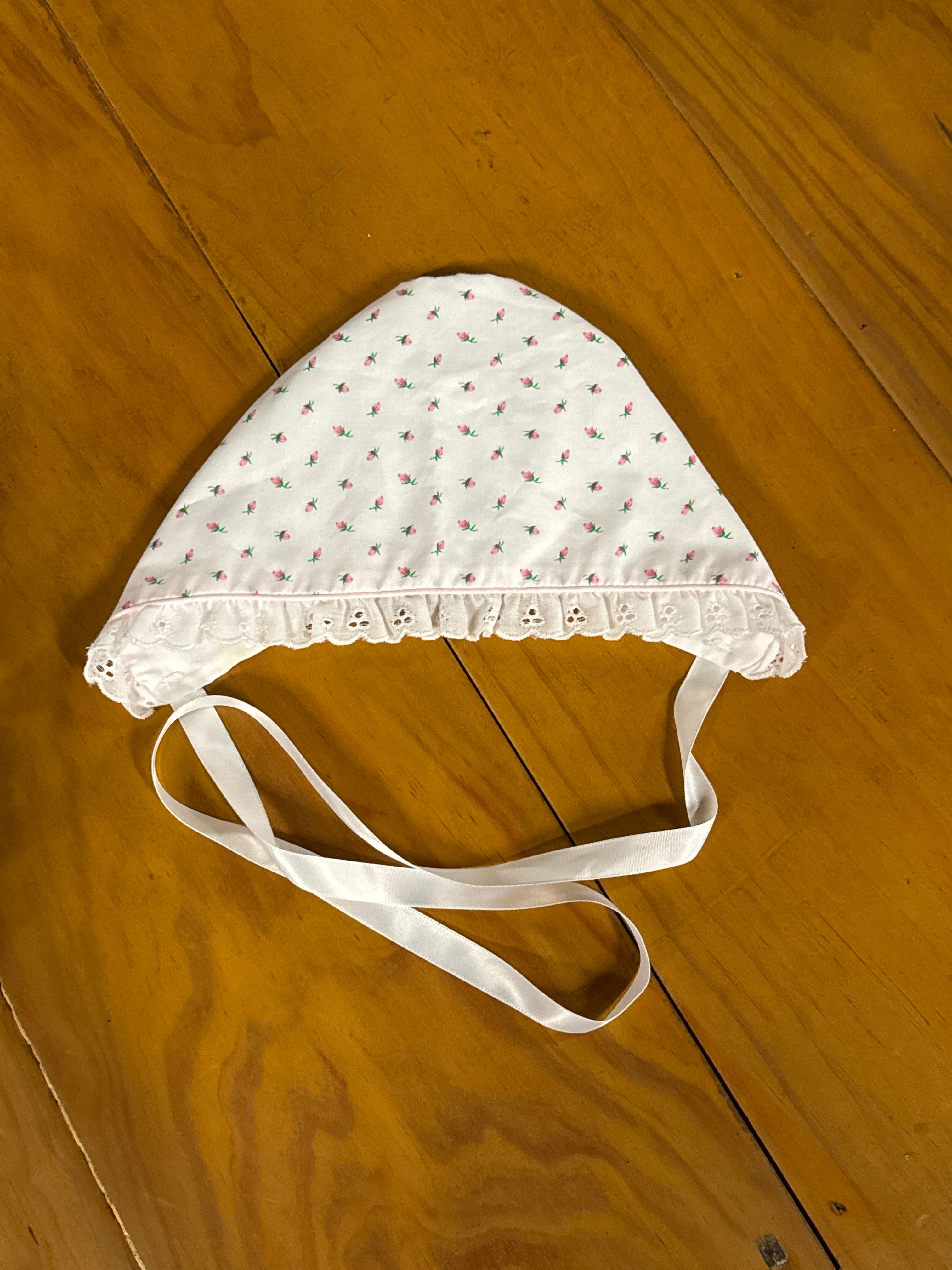 Vintage Tulip Baby Bonnet