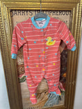 Duckie Button-Up Footy PJs