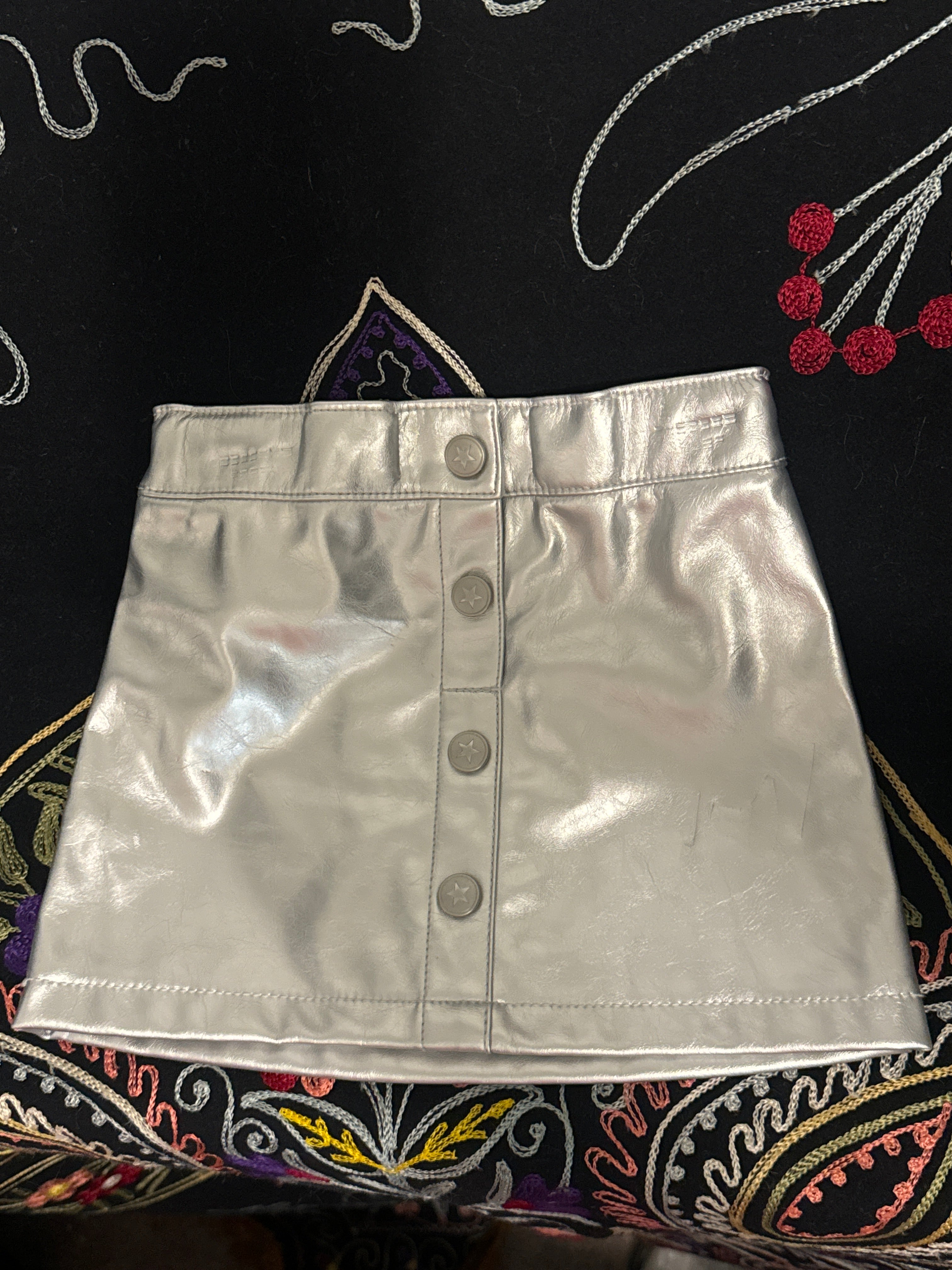 Silver Electric Star Skirt