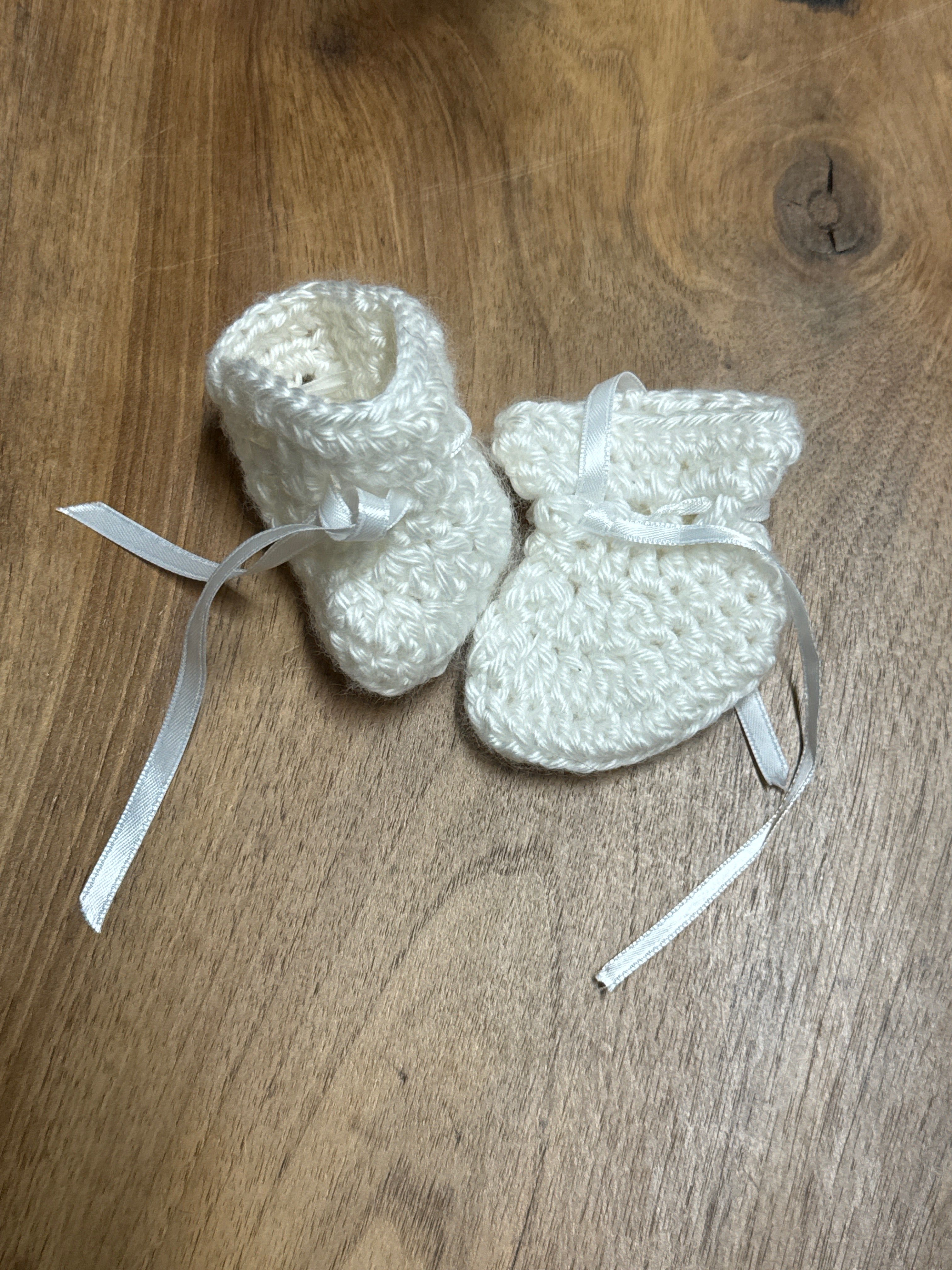 Lace Up Newborn Booties