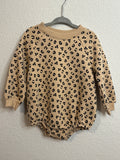 Tan Leopard Long Sleeve Onesie