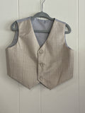 Cream Boys Button Up-Vest