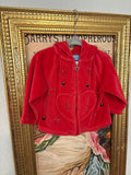 Heart Zip-Up Jacket - Color Red
