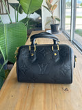 Black LV Inspired Mini Handbag